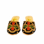 Patterned Multi-coloured Beaded Cover-Toe Slip-On