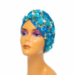 TURQUOISE Hand-Crafted Women Turban Head Gear
