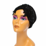 ALL BLACK Hand-Crafted Women Turban Head Gear.