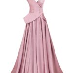 Neck-Cut-Corset Ball Gown