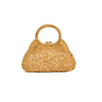 Mini Round Handle Crystal Rhinestone Clutch Bag