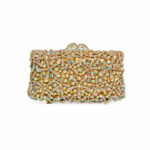 Star-Dotted Crystal Rhinestone Clutch Purse