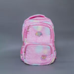 Rainbow-Pearl Zipper Children Backpack - Pink