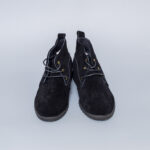 Black Suede Lace-Up Shoes