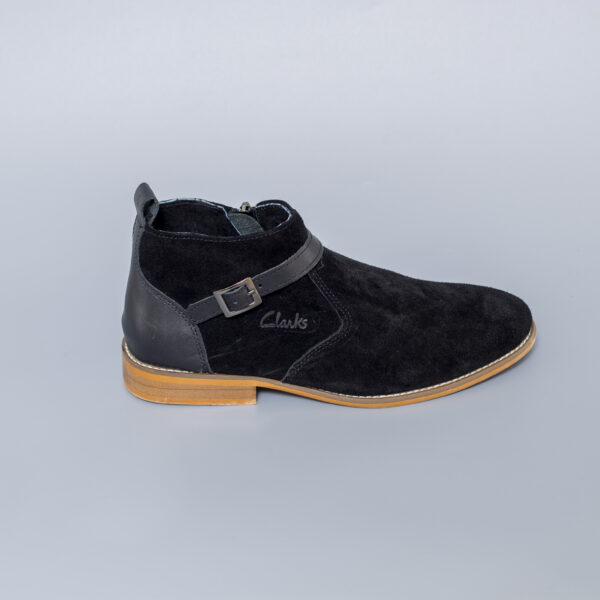 Black Suede Buckle Shoes - Image 3