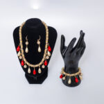 Coral Beads Embellished Fashion Jewelry