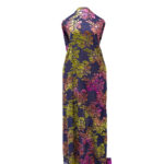 Tulip Velvet Lace Fabric- Purple