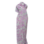 Orchid Velvet Lace Fabric- Grey