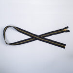 Metal Zip Brass Teeth- Black