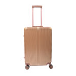 Chic Aluminum Medium 8-Wheel Suitcase - Pink