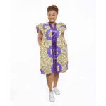 Purple Sky Super Wax Shift Dress