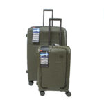 Midnight Olive 8-Wheel Suitcase - 2pc