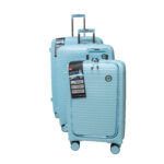 Expandable Mint Hard Shell 8-Wheel Suitcase - 3pc