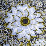 Gold-Sky Petal Pattern Woodin Le Createur