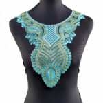 Beaded Women Neckline Applique Rhinestone Trimmings