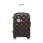 Embellished Mulch Quilted 8-Wheel Expandable Medium Suitcase