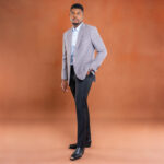 Zecca Burgundy-Grey Jacket