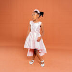 High-Low Sleeveless Dress- Baby Pink