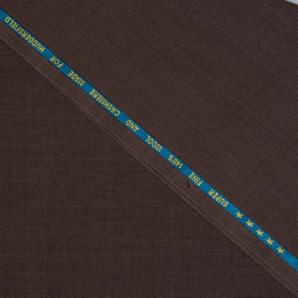 Rich Brown 5-Star Cashmere Suiting Fabric – A001 - Image 4