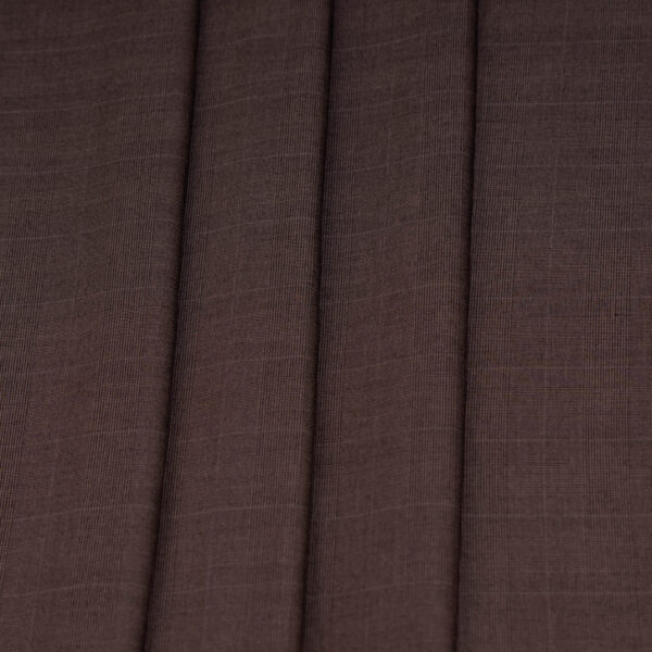 Rich Brown 5-Star Cashmere Suiting Fabric – A001 - Image 2