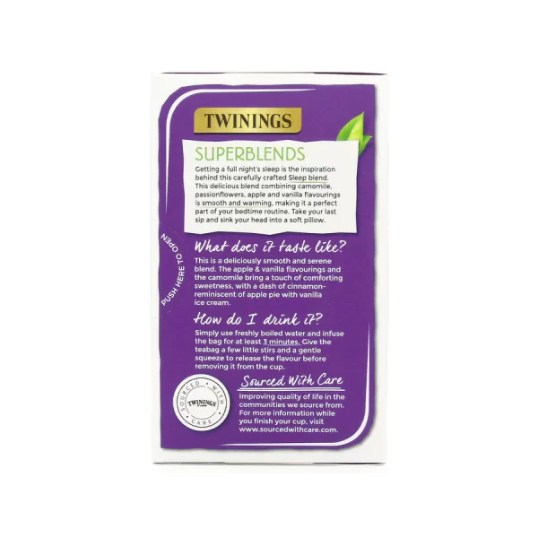 Twinings Sleep Superblend Tea- 4x20x1.5g - Image 3