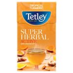 Tetley Super Herbal Active Tropical Turmeric- 4x18x1.8g