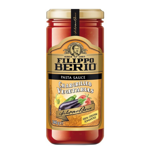 Filippo Berio Pasta Sauce Chargrilled Vegetables 340g x 1x 6