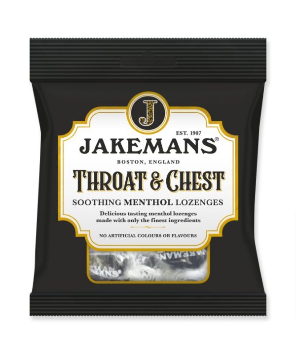 Jakemans Throat& Chest Lozenges- 73gx12