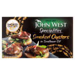John West Smoked Oyster in Sunflower Oil- 85gx12