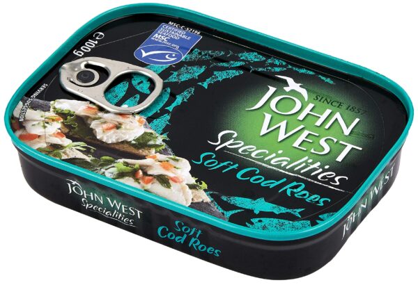 John West Soft Cod Roes- 100gx12