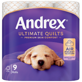 Andrex Ultimate Quilts Toilet Tissue- 4 Rolls x6
