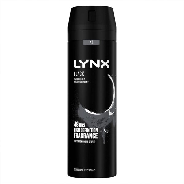 Lynx Body Spray Black- 250mlx6