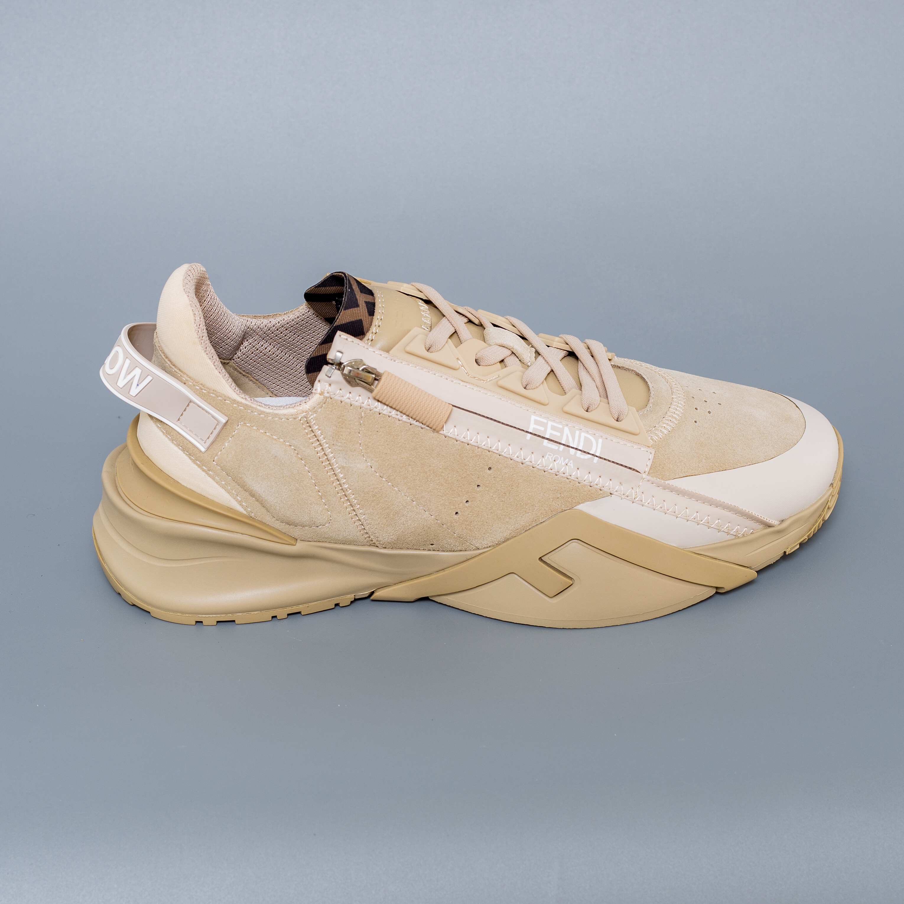 Fendi Flow Sneakers- Brown/Nude