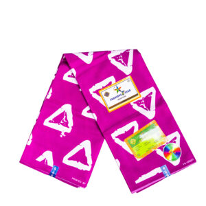 Pink Triangle Ankara Fabric- Wrapper