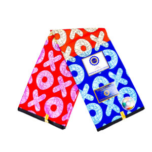 X and O Ankara Fabric- Wrapper