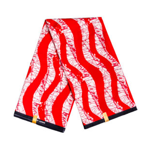 Chola Red Ankara Fabric- Wrapper
